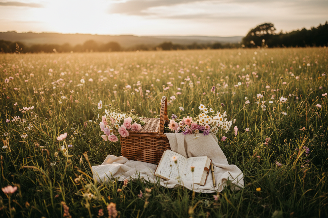 TreasuredTomements Wildflower Field Banner
